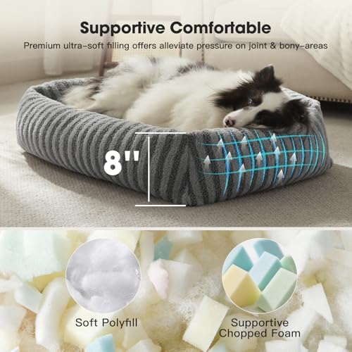 MIXJOY Dog Bed Large Size, Washable Large Dogs Bed - Image 2