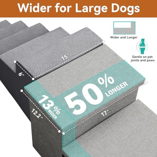 Zerbuger Dog Stairs with Storage - Image 6