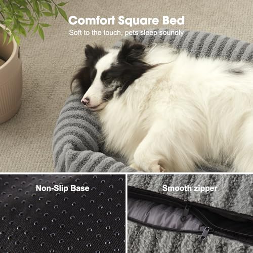 MIXJOY Medium Dog Beds for Medium Sized Dog, Calming Warming Pet Beds, Washable - Image 4