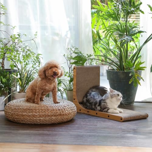 FUKUMARU Cat Scratcher, 26.8 Inch L Shaped Cat Scratch Pad - Image 4