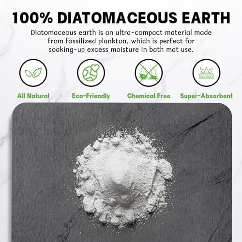Stone Bath Mat Diatomaceous Earth Shower Mat - Image 4