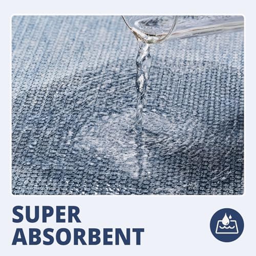HOMTEB Bathroom Rugs Sets 2 Piece, Thin Bath Mat Absorbent Quick Dry, Machine - Image 3