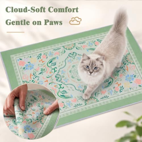 Bienbee Cat Litter Mat, 2 Pack 33" x 22" Machine Washable - Image 5