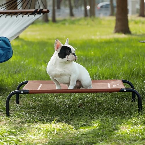 Bedsure Outdoor Elevated Cooling Dog Bed Medium Size Dog, 41in Terracotta - Image 5