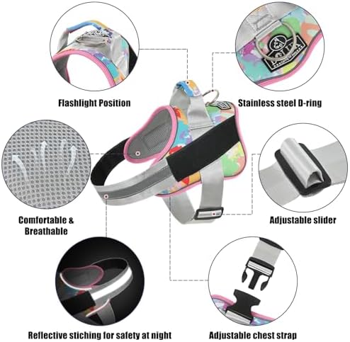 Bolux Dog Harness, No-Pull Reflective Dog Vest, Breathable Adjustable Pet - Image 2