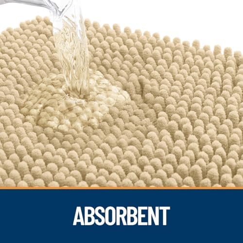 OLANLY Dog Door Mat for Muddy Paws 40x32, Super Absorbent Chenille Mud Mat - Image 3