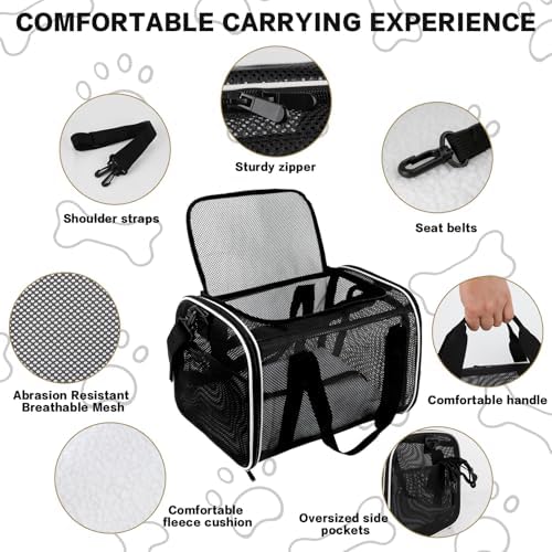 Cat Carrier Dog Carrier Pet Carriers Soft-Sided Cats Bag Animal Carriers Puppy - Image 4