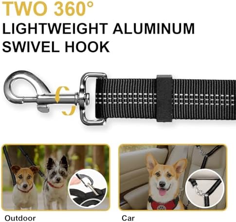 MingXpet Double Dog Leash for Two Dogs, No Pull Dog Leash, 360° Swivel No - Image 3