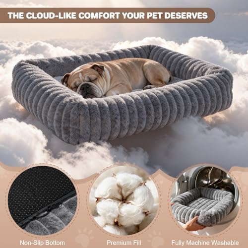 Dog Bed for Small Medium Size Dog, Washable Self Warming Dog Cat Beds for - Image 3