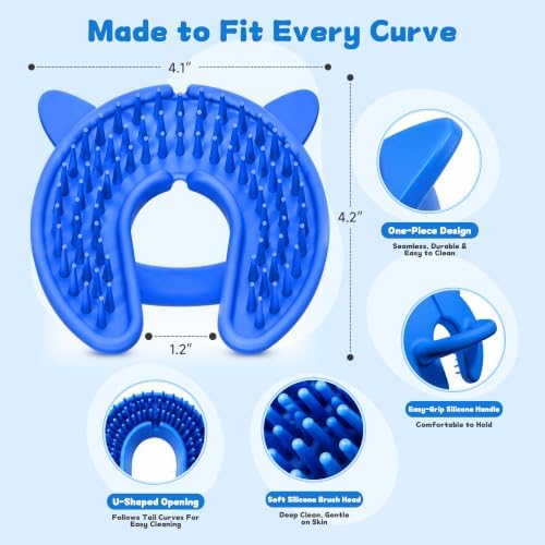 Silicone Nub Brush – Corkscrew Tail Dog Brush - Image 7