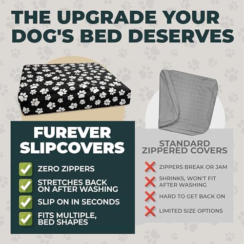 DUKE&LEFTY Furever Pet Dog Bed Slipcover-Stretch Soft Petbed - Image 3