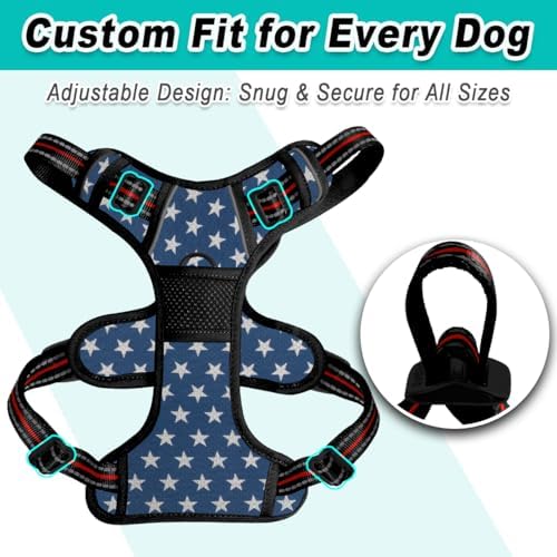 BARKBAY Dog Harness for Medium Sized Dog No Pull Mesh 2 Clips Dog Vest - Image 6