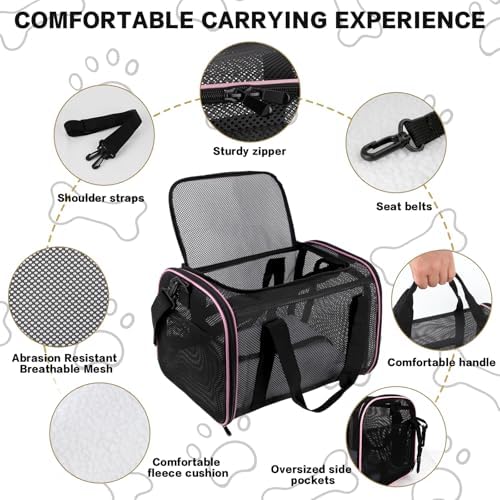 Cat Carrier Soft-Sided Dog Pet Carrier Pets Travel Carriers - Image 3