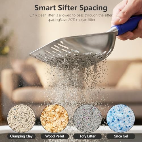 Cat Litter Scoop, Kitty Metal Scooper - Image 6