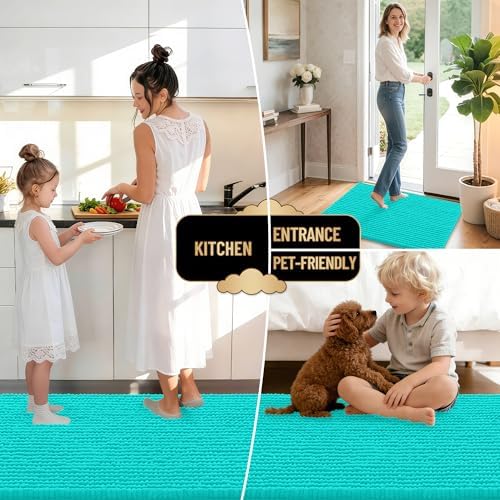 OLANLY Thick Chenille Bathroom Rugs 30x20, Soft Absorbent Bath Mat - Image 6