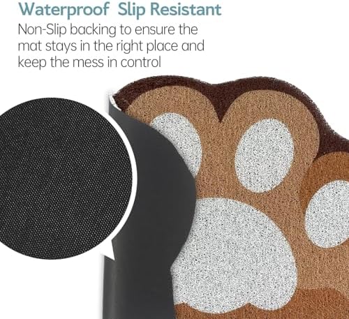 Cute Cat Litter Mat 24”x16”, Litter Box Mat, Litter Trapping Mat, Soft on Kitty - Image 5