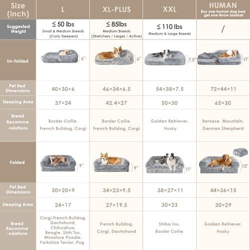 EHEYCIGA Foldable XXL Dog Bed for Large Sized Dog - Image 2