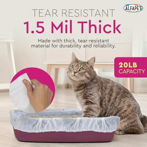 Cat Litter Box Liners Alfapet heavy duty Extra Giant 60 Count - Image 4