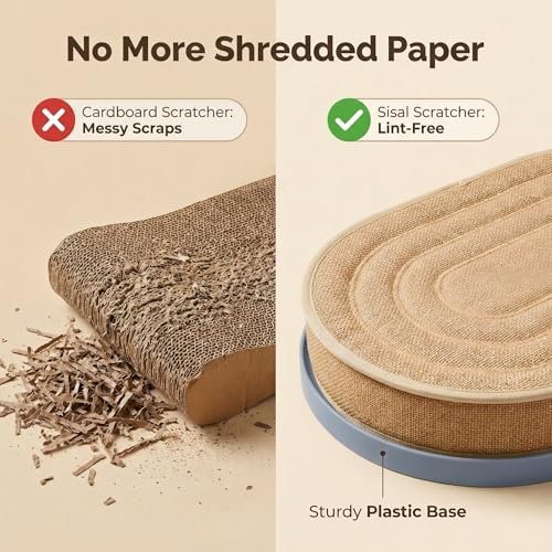 Large Sisal Cat Scratcher Lounge, 2-in-1 Cat Bed - Image 5