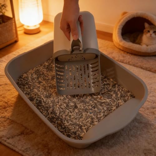 Cat Litter Scoop with Holder, Portable Litter Scooper - Image 6