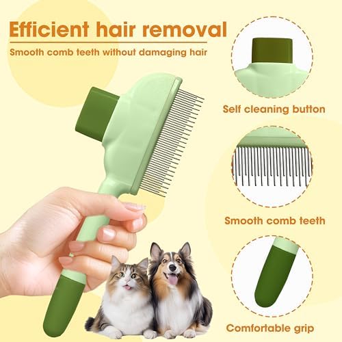 Cat Hair Brush & Dog Brush, Deshedding Brush - Image 3