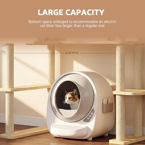 Corner Cat Tree for Automatic Litter Box, 6 Tier Cat Tower - Image 3