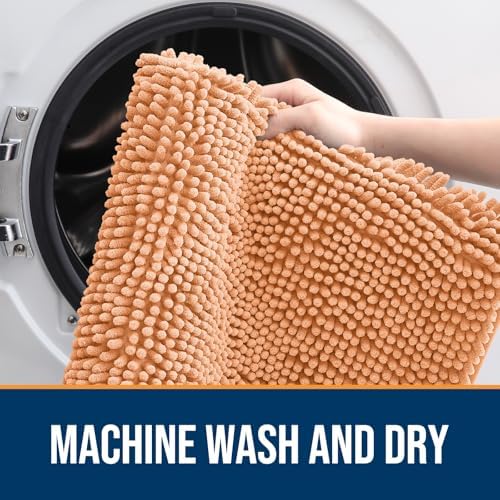 OLANLY Dog Door Mat for Muddy Paws 54x32, Super Absorbent Chenille Mud Mat - Image 5