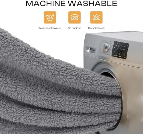 Luciphia 3 Pack Soft Sherpa Fleece Blankets - Image 5