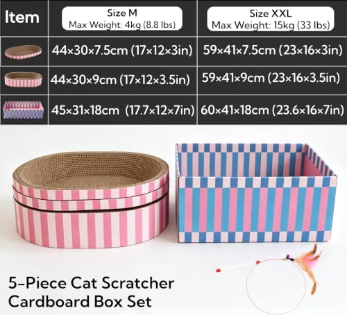 5 Pack Large Cat Scratcher Set - Image 2