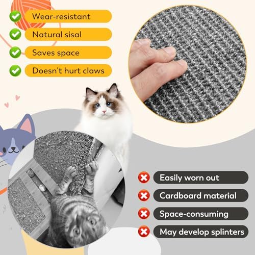Cat Scratcher Mat 31.5" x 19.7" - Image 2