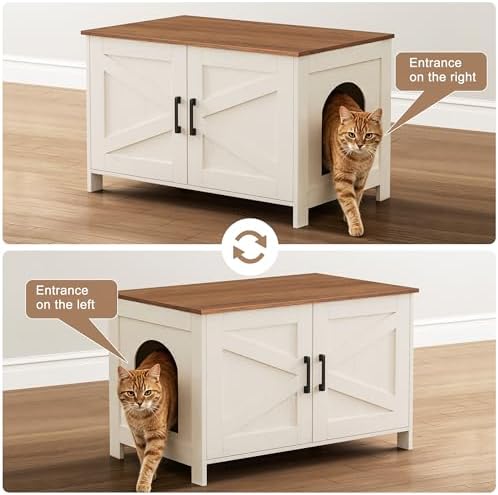 Homhedy 31.5" L Cat Litter Box Enclosure - Image 6
