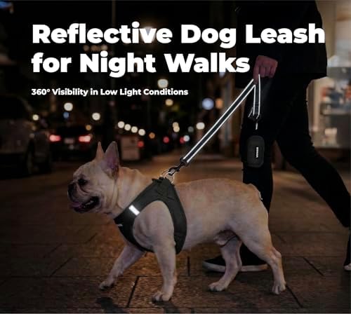 Best Pet Supplies Voyager Nylon Dog Leash - 6ft Black - Image 4