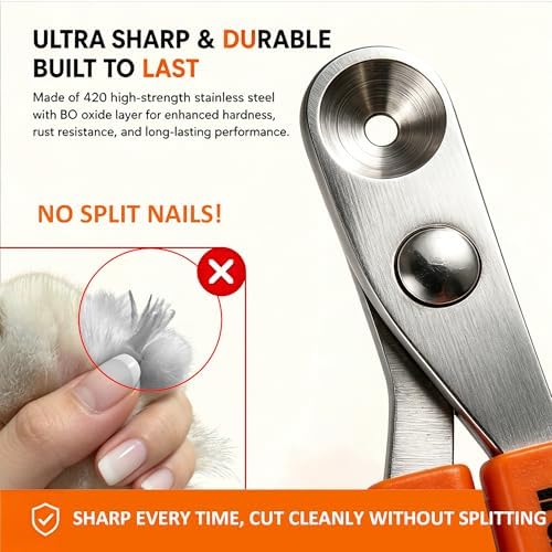 Trumoon Cat Nail Clipper with Circular Hole Safety Guard - Image 4