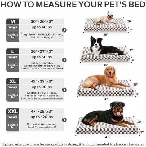 JOEJOY Dog Bed for Large Dogs, XLarge Orthopedic Dog Bed - Image 5