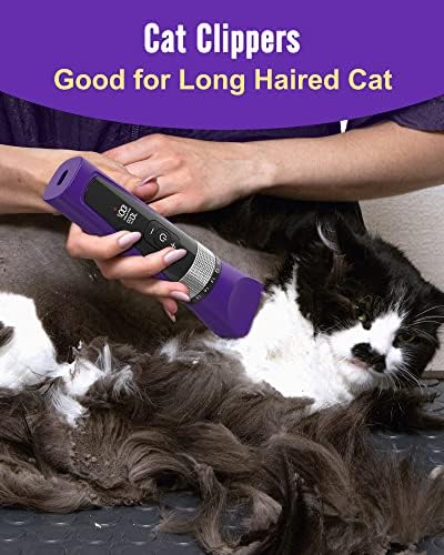 oneisall Cat Clippers for Matted Hair, 5-Speed Quiet Cat Grooming kit - Image 7