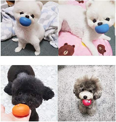 Smile Face Dog Squeaky Toys Soft Latex Squeak Balls - Image 4