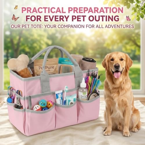 Pet Grooming Bag, Dog Grooming Organizer Tote - Image 2