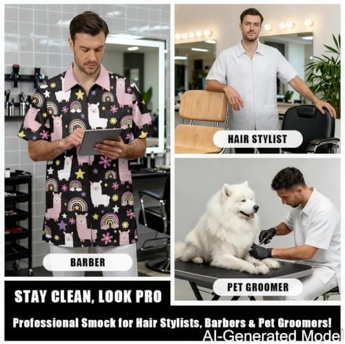 Dog Grooming Smock for Women & Men Water & Hair Repellent - Image 4