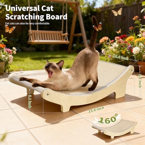 Sisal Cat Scratcher Bed for Indoor Cats, Upgraded Support Rods - Image 3