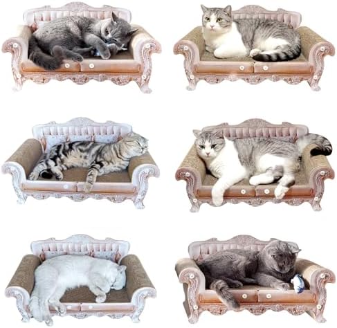 miwoowim Royal Cat Scratcher Sofa & Box, Durable Cardboard Furniture Guard - Image 3