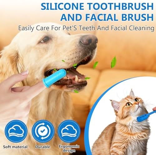 nooepc 6PCS Dog Washing Gloves Pet Grooming Gloves Dog Bath Supplies Dog Bath - Image 5