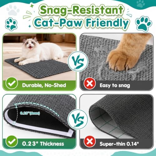 Cat Corner Scratcher, Wall Mounted Scratch Pad, 19.6 x 7.8 in - Image 5