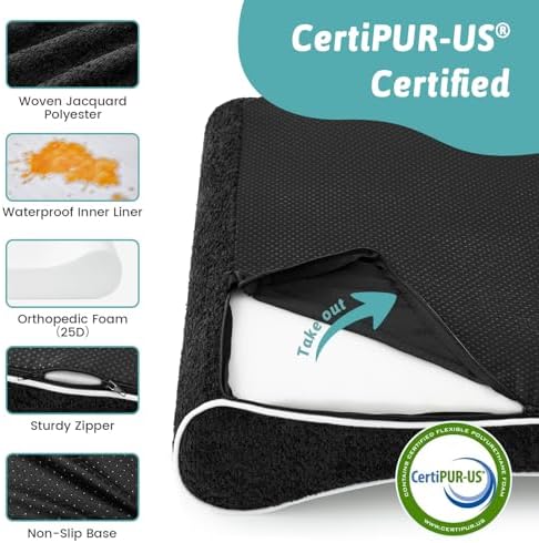 COZY KISS Orthopedic Dog Bed, for Small Dogs up to 35 lbs - Image 5