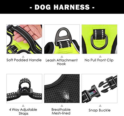 PHOEPET No Pull Dog Harness Medium Reflective Front Clip Vest - Image 4