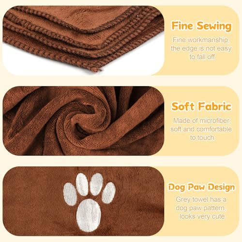 40 x 24 Inch Dog Towels for Drying Dogs, Absorbent Microfiber Dog Towel - Image 3