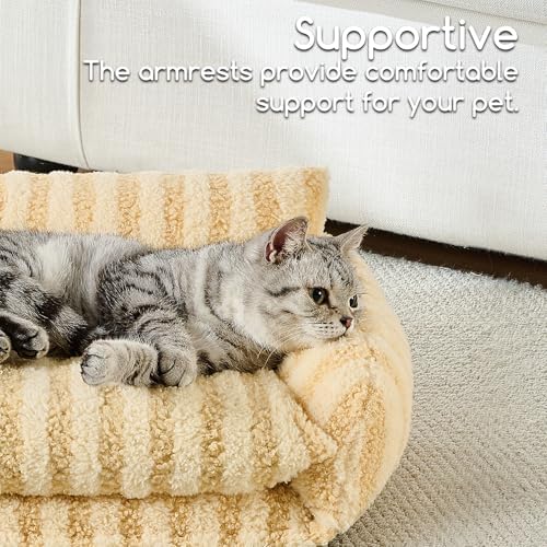 Hollypet Cat Bed Small Dog Orthopedic Couch Beds - Image 4