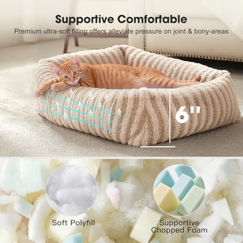 MIXJOY Dog Beds for Small Dogs Cats, Washable Dog Bed - Image 2