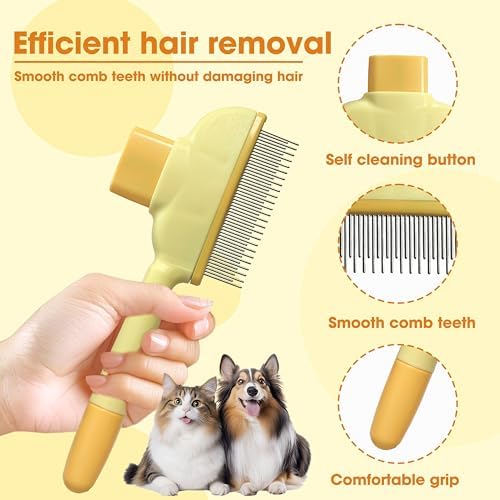 Cat Hair Brush & Dog Brush, Deshedding Brush - Image 3