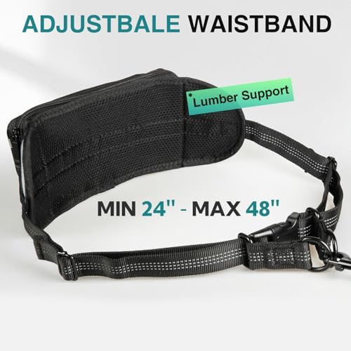 Hands Free Dog Leash 2 Dogs, Waist Leash - Image 3