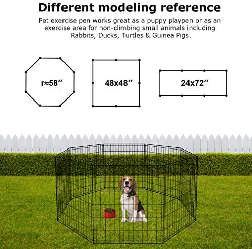 BestPet | Foldable Dog Playpen | 30 Inch, 8 Panels | Metal Pet Exercise Pen - Image 6
